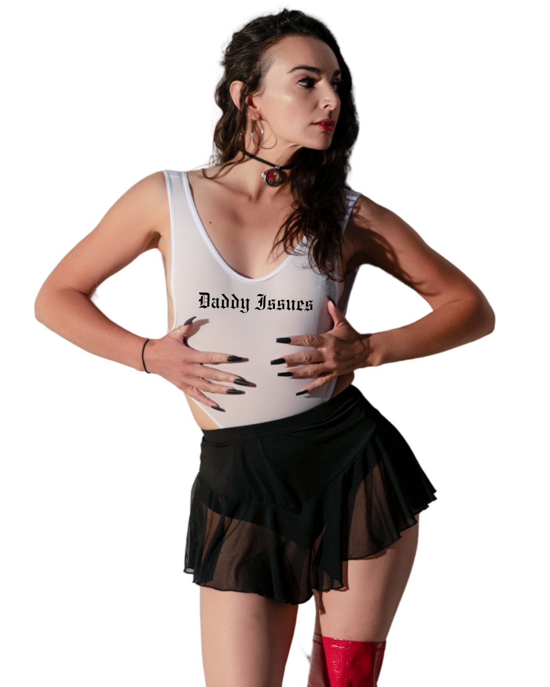 Daddy Issues Bodysuit – White