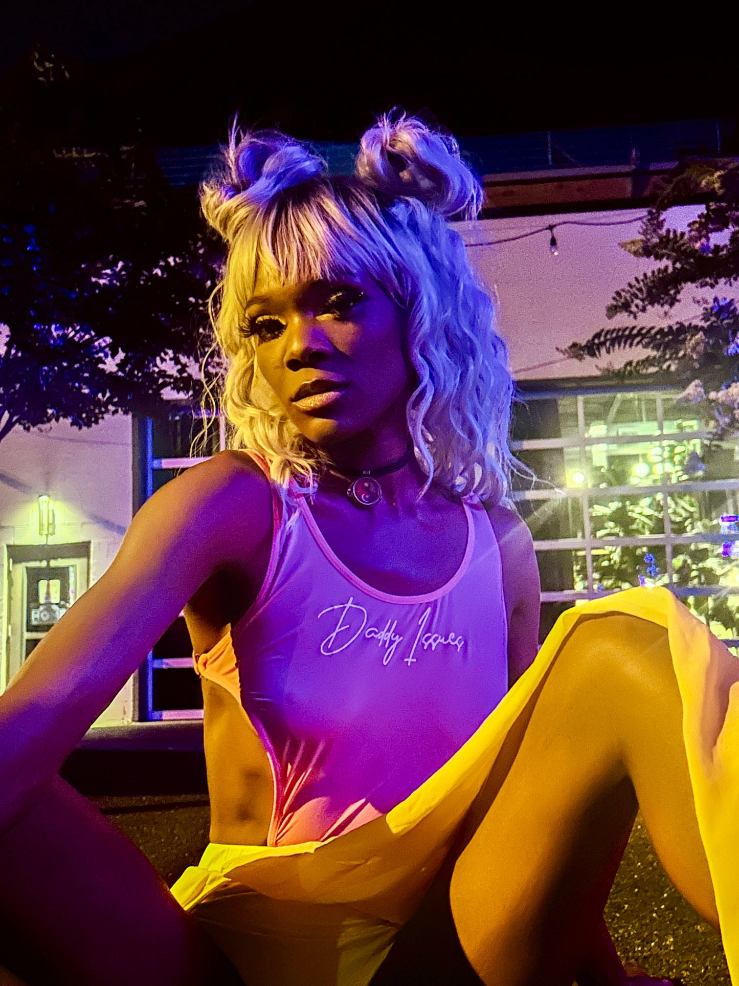 Daddy Issues Bodysuit - Pink