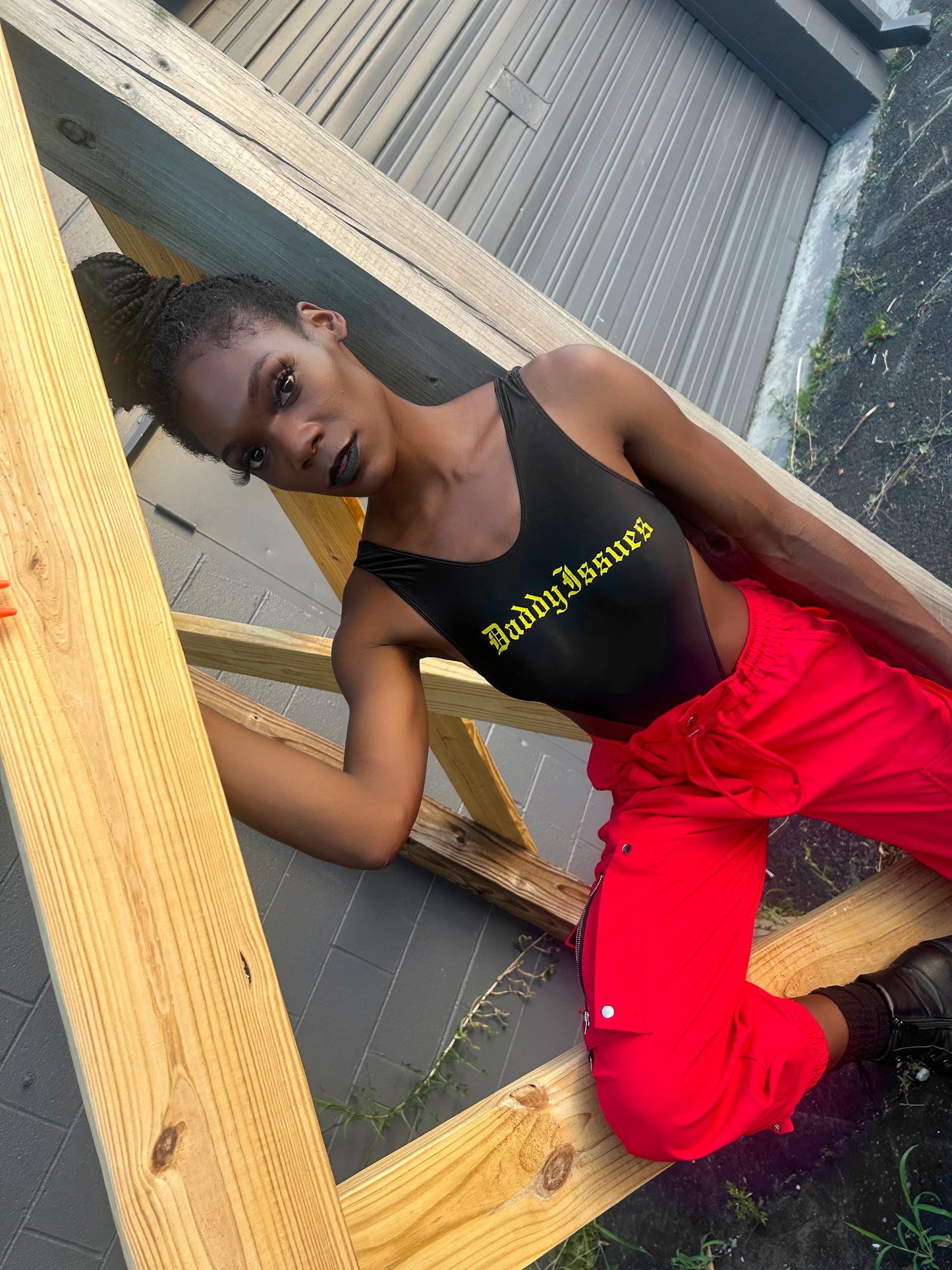 Daddy Issues Bodysuit – Black